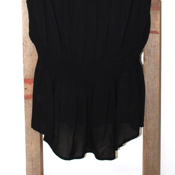 a.n.a. A New Approach Smocked Crochet Tank Top Blouse - Picture 6 of 13